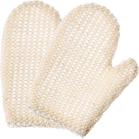 Lot de 2 gants exfoliants pour le bain et la douche, gant de gommage, gant de toilette exfoliant, gant de douche, lingette de bain (1/5)