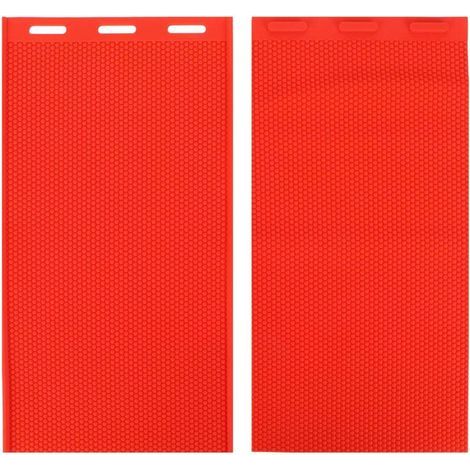 Beeswax Sheet 5.4mm, 2 pieces, rubber comb, press mold, beekeeping accessory, red (1/5)