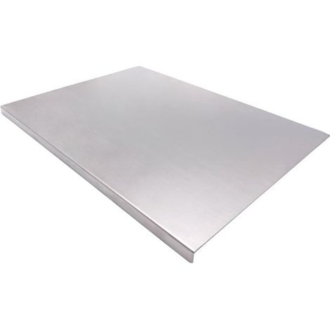 Tagliere in acciaio inox per la cucina, ideale per carne, verdura, frutta e pane resistente e facile da pulire (40 x 30 cm) (1/5)