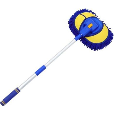 Balai de lavage extensible avec brosse de nettoyage douce et résistante, idéal pour les camions, les camping-cars et les salles de bain. Manche léger pour gratter et nettoyer. (1/5)