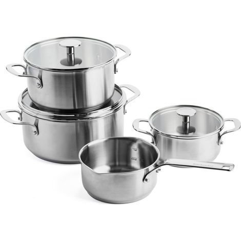 Kitchenaid Set de cacerolas de acero inoxidable moderno