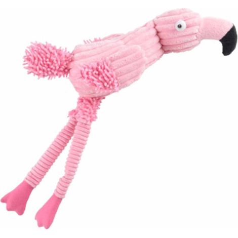 Peluche pour Chien "Flamant Rose" 46cm Rose (1/3)