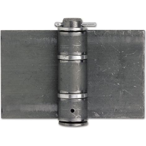 Anschweißband (Torband) schwer 180 x 180 x 5 mm für Stahltore Stahl blank