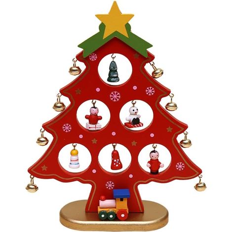 Weihnachtsbaumschmuck aus Holz zum Aufhängen für den Weihnachtsbaum, Zuhause und Garten (1/3)