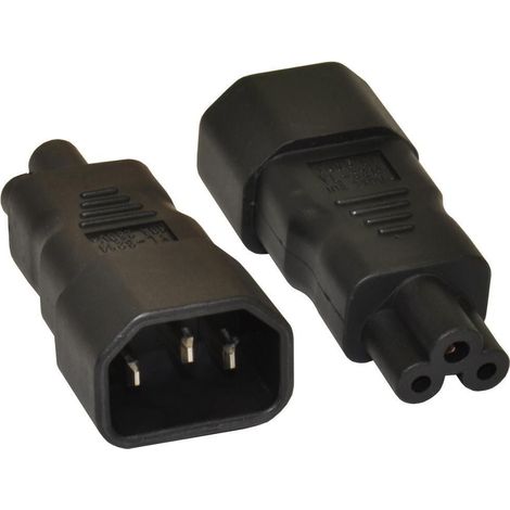 MANHATTAN Adattatore da IEC C14 Maschio a C5 Femmina Nero (1/3)