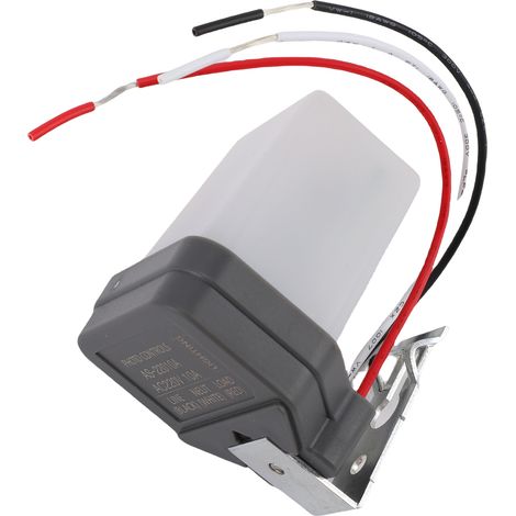 Interrupteur photoélectrique IP64 10A pour éclairage public, avec capteur marche/arrêt automatique, pour luminaires LED extérieurs et éclairages de porche. (1/5)
