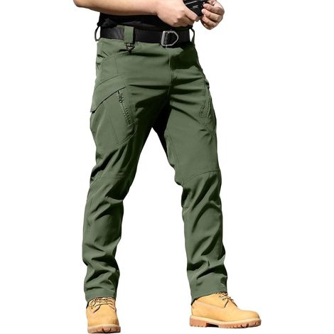 Pantalon cargo tactique pour homme résistant à l'eau léger pour la randonnée, le travail avec plusieurs poches pour la randonnée et le travail (1/5)