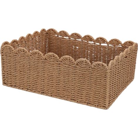 Paper Rope Storage Basket, Wide Opening, for Bathroom (1/5)