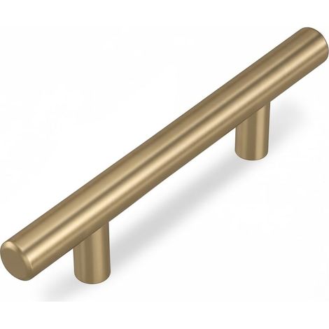 Möbelgriffe, Schubladengriffe, Doppellochgriffe, 12,8 cm Lochabstand (gold, 1 Stück) (1/5)