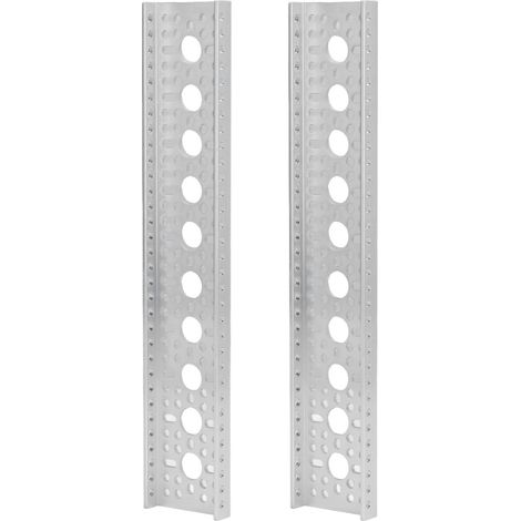 2 profilés en U en aluminium 48x12mm haute résistance, accessoire pour poutre latérale 3 pièces pour Robot3121-0010-0264
