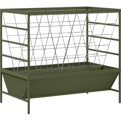 Nourrisseur pour Animaux Vert olive 100 x 60 x 90 cm