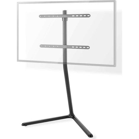 Soporte tv de suelo 49 - 70 - peso maximo de pantalla compatible 40 kg v shape design correa antivuelco cierre a presion acero aluminio negro