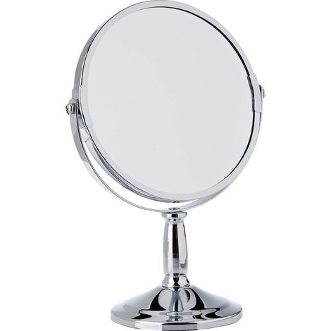 Premier Housewares 1600571 Specchio di Tabella, 15 cm, Cromo (1/2)