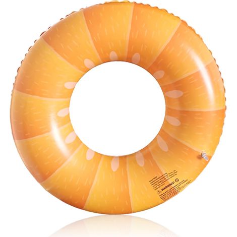 Bouée gonflable orange résistante, en forme de fruit. (1/5)
