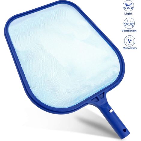 Skimmer professionale per piscine, retini per piscine / retini per foglie - maglia fine - telaio resistente - accessori per piscine, spa, piscine, vasche idromassaggio, fontane - per la pulizia della (1/3)