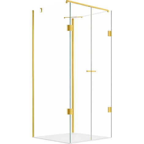 Glaswerk Westfalen - Emma 100x100x100 cm U-Form Duschkabine Gold (1/5)
