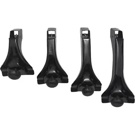confezione di barre portatutto per auto, adattatore di montaggio per grondaia, staffa di montaggio per portapacchi per faretti da tetto per auto, universale con grondaia, portapacchi, barre portapacch (1/4)
