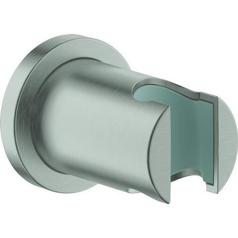 Supporto per doccia a parete Rainshower 27074 non regolabile, rosetta rotonda, supersteel