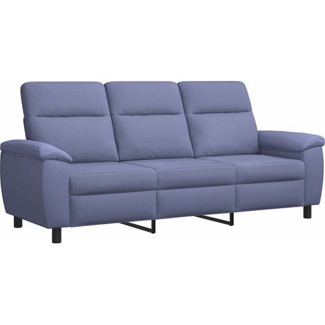 Canapé Bleu denim 214 x 90 x 95 cm Tissu vidaXL (1/5)