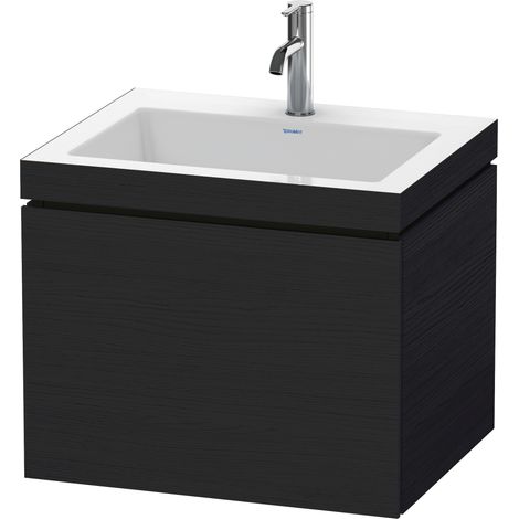 Duravit L-Cube c-bonded Set wandhängend, 1 Auszug, ohne Überlauf,