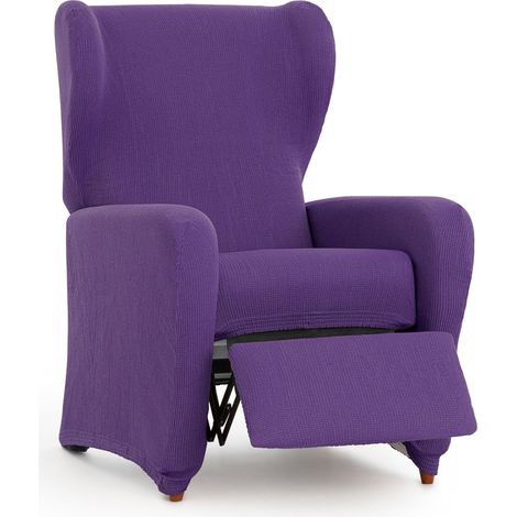 Housse de Fauteuil de Relaxation Universelle et Polyvalente - Housse de Fauteuil de Couleur Violette protectrice Facile à Placer pour Le Dossier, l'assise et Les Bras (1/5)