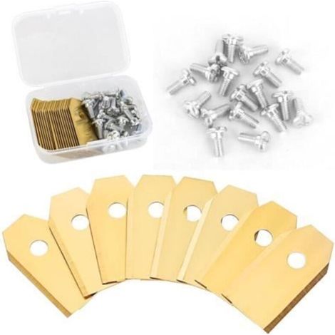 Titanium blades for robot mower - Brand - Model - Clean cut - Storage box (1/4)
