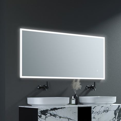 Signature Luca Surround-Lit LED Bathroom Mirror with Demister Pad 600mm H x 1200mm W (1/4)