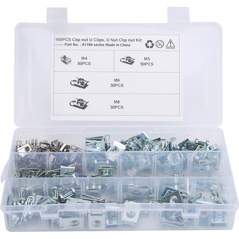 écrous de cheminée Uclips en acier inoxydable 304 tailles M4 (1/5)