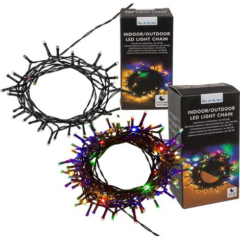 40+120 LED Innen/Außen Lichterkette weiß bunt umstellbar, 6-Stunden Timer, Batteriebetrieb (1/5)