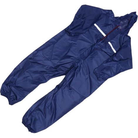 Combinaison de Travail Antistatique Imperméable Bleue 3xl-185 avec Capuche Intégrée, Manteau Professionnel une Pièce pour Usage Industriel et Protection en Milieu Humide (1/5)