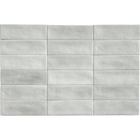 Carrelage Mural Mini Metro 5x15cm Premium. Beret Silver Matt (1/2)