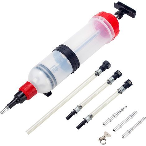 Seringue a Huile 1500ml Grande Huile Aspiration Seringue avec Tube Extension,Pompe Manuelle,Extracteur de Liquide et Pompe de Remplissage (1/5)