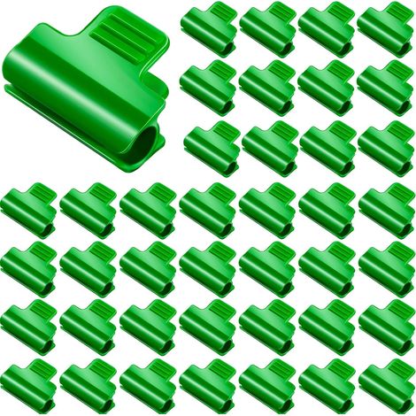 40 clips de fixation pour film de protection de serre, filet de couverture, tunnel, arche, cadre, fixation pour poteau, clips de fixation pour film de serre pour l'extension saisonnière des plantes (1/5)