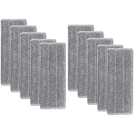 Super Absorbant Recharges de Tête de Vadrouille - Tampon de Nettoyage de Tête de Balai de Ménage Lavable en Microfibre de Vadrouille de Nettoyage Lavable en Microfibre (10pcs) (1/5)