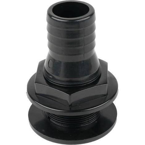 Connecteur Traversant de Coque, Raccord Traversant de Coque 3/4", Raccord fe Tuyau de Vidange de Pompe ABS pour Bateaux Marines (1/5)
