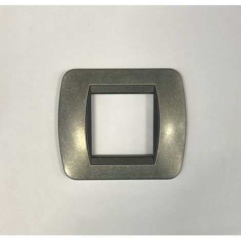 BTICINO - PLACCA 2 MODULI COLORE GRIGIONATIVE L4802NA