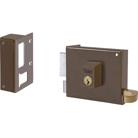 Cerradura Sobreponer 100X50Mm 125100Ihp Hierro Pintado Picaporte/Palanca Izquierda Yale (1/3)