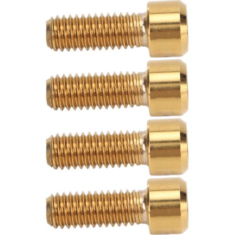 Vis de Frein en Titane M6 16mm pour VTT - Boulons de Disque de Frein Dorés - Pièces Cyclisme (1/5)