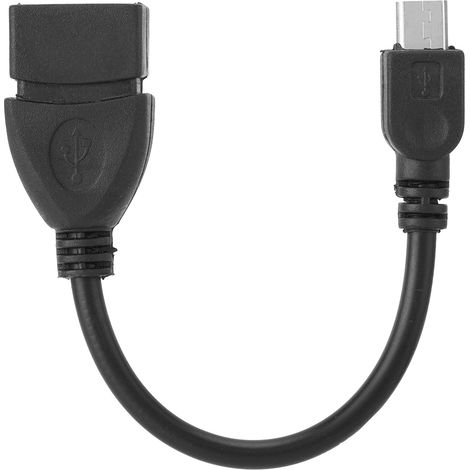 Câble adaptateur de connexion OTG pour mini-téléphone mobile Android, interface micro USB vers USB femelle, interface V8.