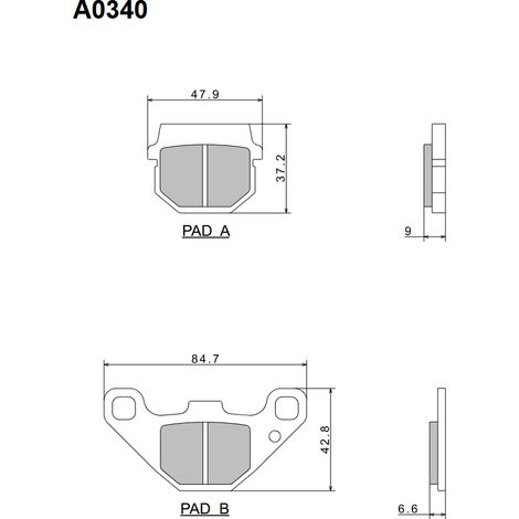 Plaquettes de frein semi-métalliques haut de gamme NISSIN 2024/10 KH83 (ECE R90) (Fabriquées au Japon) (2P-237NS) (1/5)