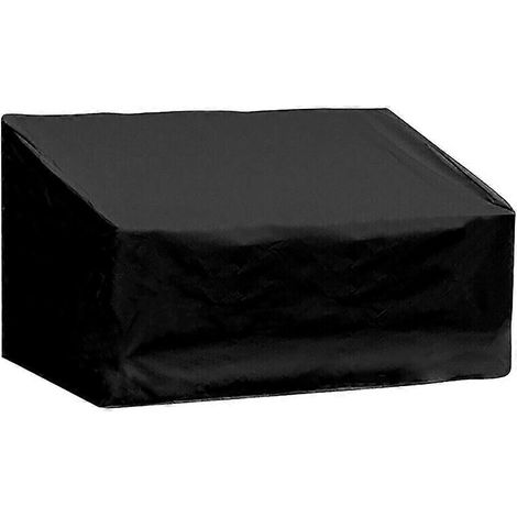 1 Stück Staubschutzhülle für Gartenbänke aus Oxford-Gewebe, wasserdichte Schutzhülle-13X89X66CM-Black (1/3)