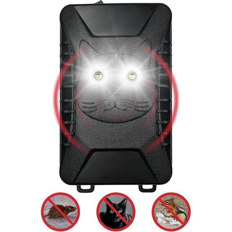 Répulsif Ultrason Anti Rongeur pour Voiture, 3 Modes d'alimentation, Repulsif Pigeon avec Stroboscopique LED, pour Anti Taupe Fouine Martre Ultrason Souris et Rats, Protéger Voiture Garage (1/5)