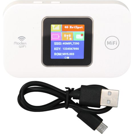 Hotspot WiFi mobile avec emplacement de carte SIM 150Mbps Support 10 utilisateurs Hotspot WiFi mobile 4G LTE WIFI portable pour les voyages (1/5)