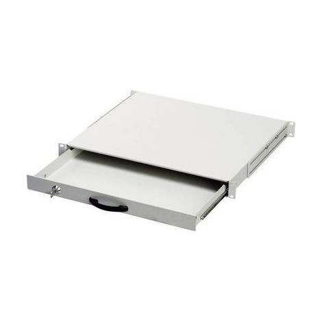 Digitus Cassetto Estraibile Con Maniglia E Chiusura A Chiave Per Armadi Rack 19” Misure Mm. 482X45X492 Colore Grigio Chiaro (1/2)