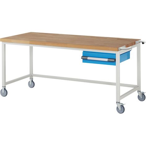 eurokraft pro, Établi mobile série 8000, sur piétement, 1 (1/2)