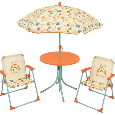 Fun-House Set da giardino per bambini giallo arancione, 4 pezzi