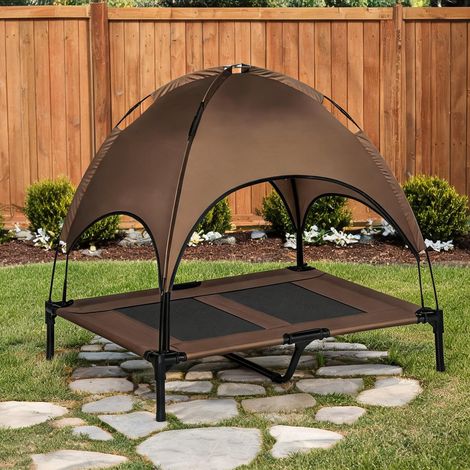 Lit de Camping pour Chien avec Toit 92 x 76 x 90 cm (1/5)
