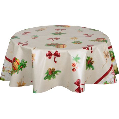 Nappe en toile cirée ronde NŒUDS (1/2)