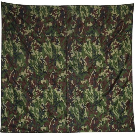 Camouflage Extérieur Portable Léger Imperméable La Pluie Tapis RainTent Bche Abri (32.9m) (1/3)