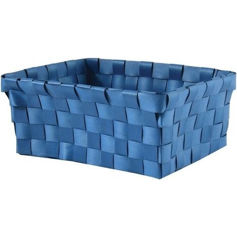 Cesta almacenaje 19x14x8cm Azul Marino MSV